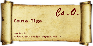 Csuta Olga névjegykártya